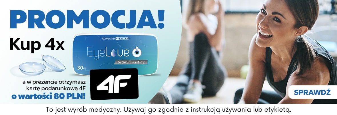 soczewki jednodniowe ultraslim 1-day + karta 4F gratis