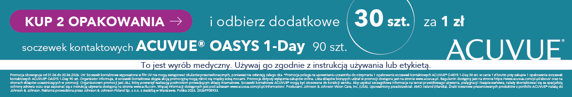 soczewki jednodniowe promocja z wielopakami Acuvue