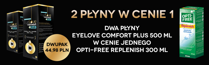 2 płyny EyeLove w cenie jednego Opti-free