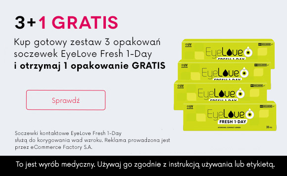 3+1 gratis soczewki kontaktowe