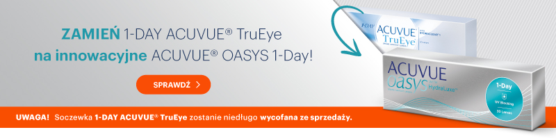 banner zamień 1-Day Acuvue TruEye na Acuvue Oasys 1-day