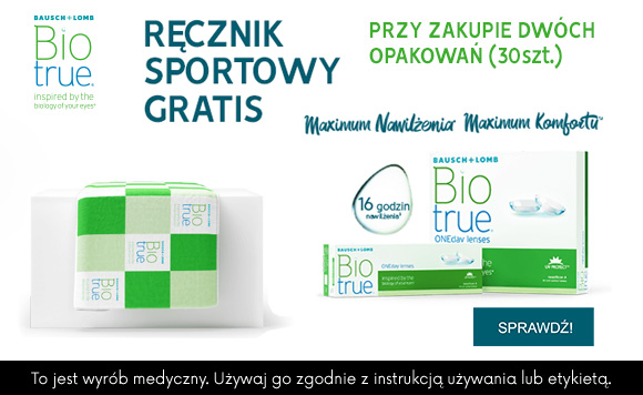 biotrue oneday + ręcznik sportowy gratis