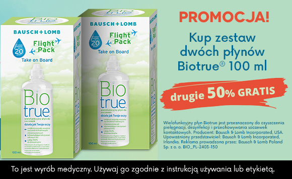 biotrue 100ml x2 50% taniej