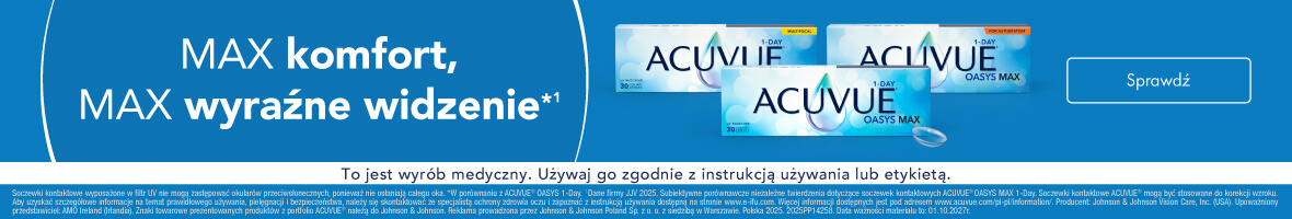 soczewki jednodniowe Acuvue Oasys MAX 1-Day