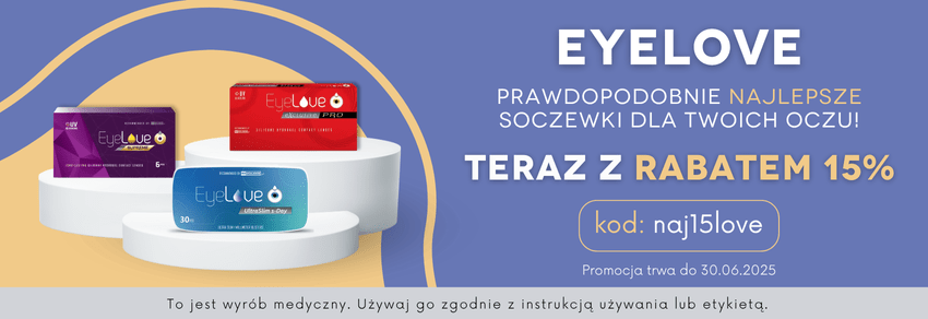 15% rabatu na soczewki eyelove