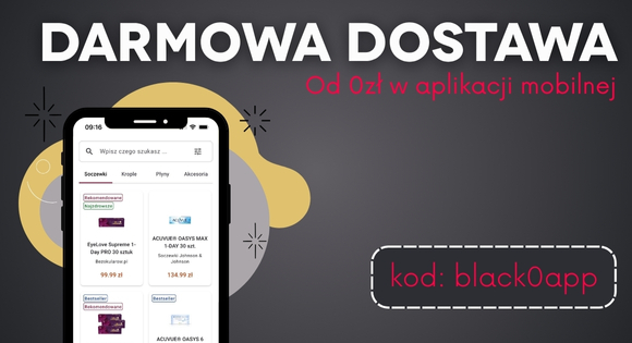 darmowa dostawa w aplikacji mobilnej