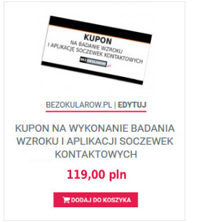 kupon na badanie wzroku