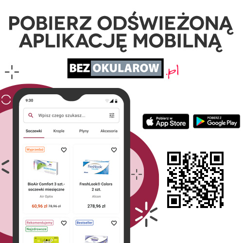 banner darmowa dostawa i rabat na soczewki