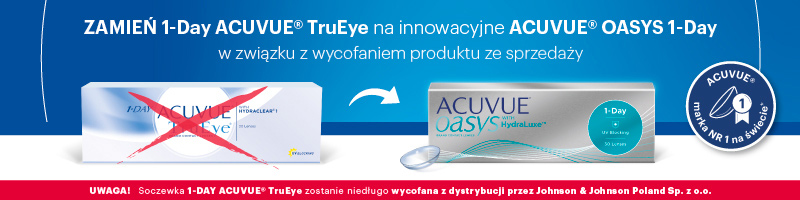 banner zamień 1-Day Acuvue TruEye na Acuvue Oasys 1-day