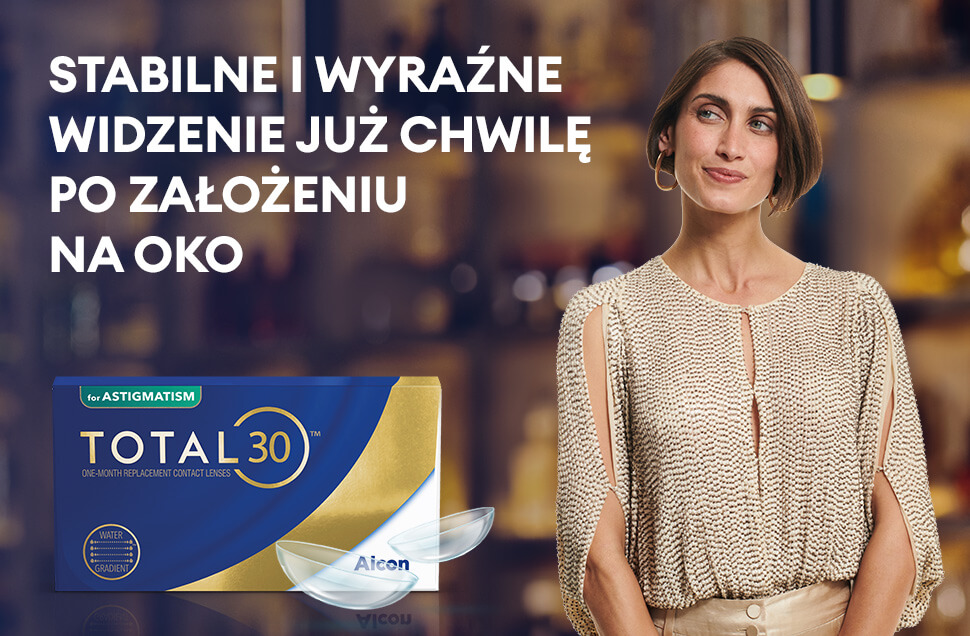 Soczewki kontaktowe toryczne Total30 6 sztuk