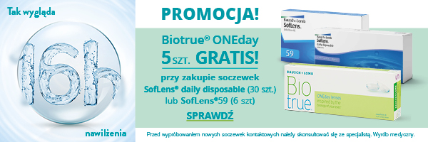 banner promocja z BioTrue ONEday