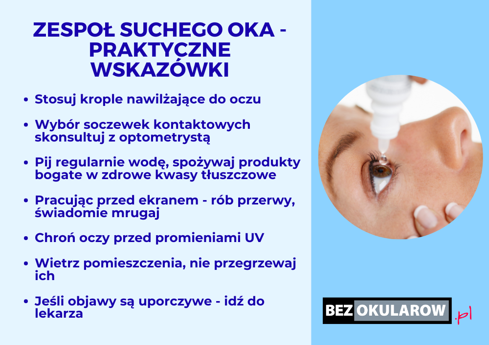 Zespół suchego oka - infografika