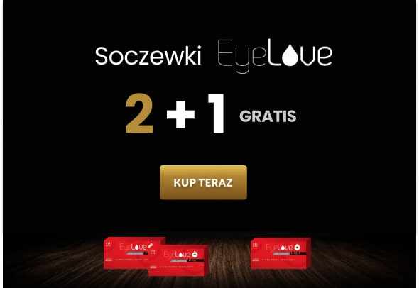 Zestawy wybranych soczewek marki EyeLove w promocji 2+1 GRATIS!