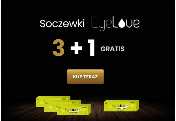 Zestawy wybranych soczewek marki EyeLove w promocji 3+1 GRATIS!
